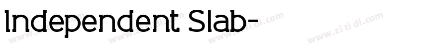 Independent Slab字体转换